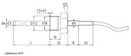 Габаритные размеры OptiSensor ESTF